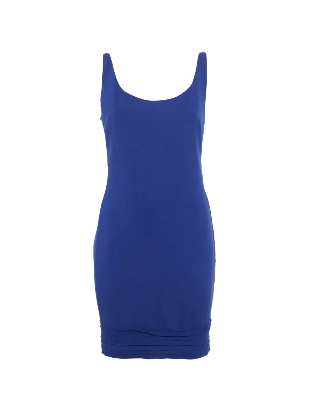 Diane Von Furstenberg Vintage robe courte à design sans manches - Bleu