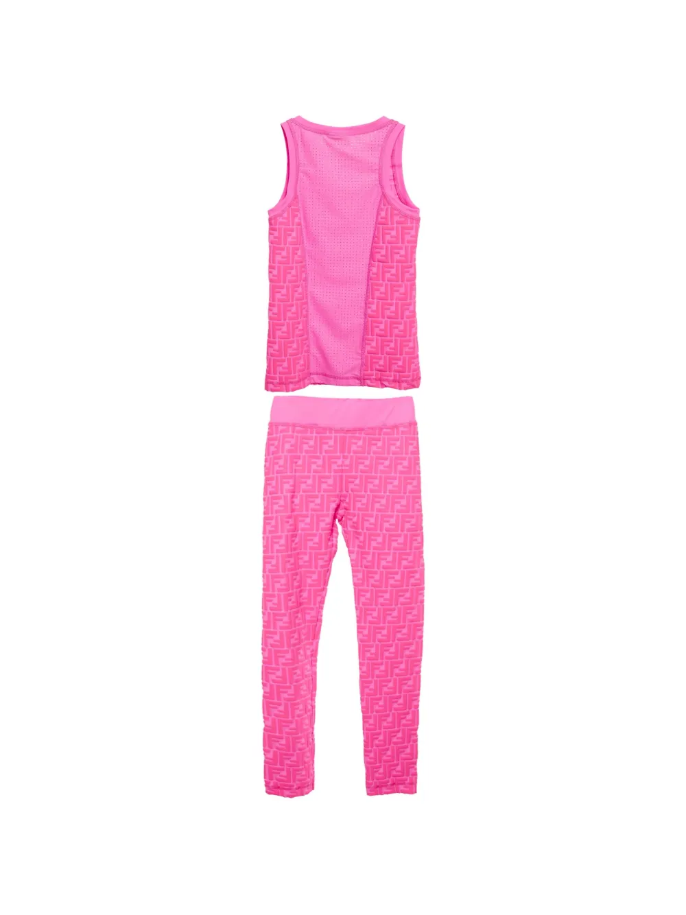 Fendi Pre-Owned Legging met FF-print Roze