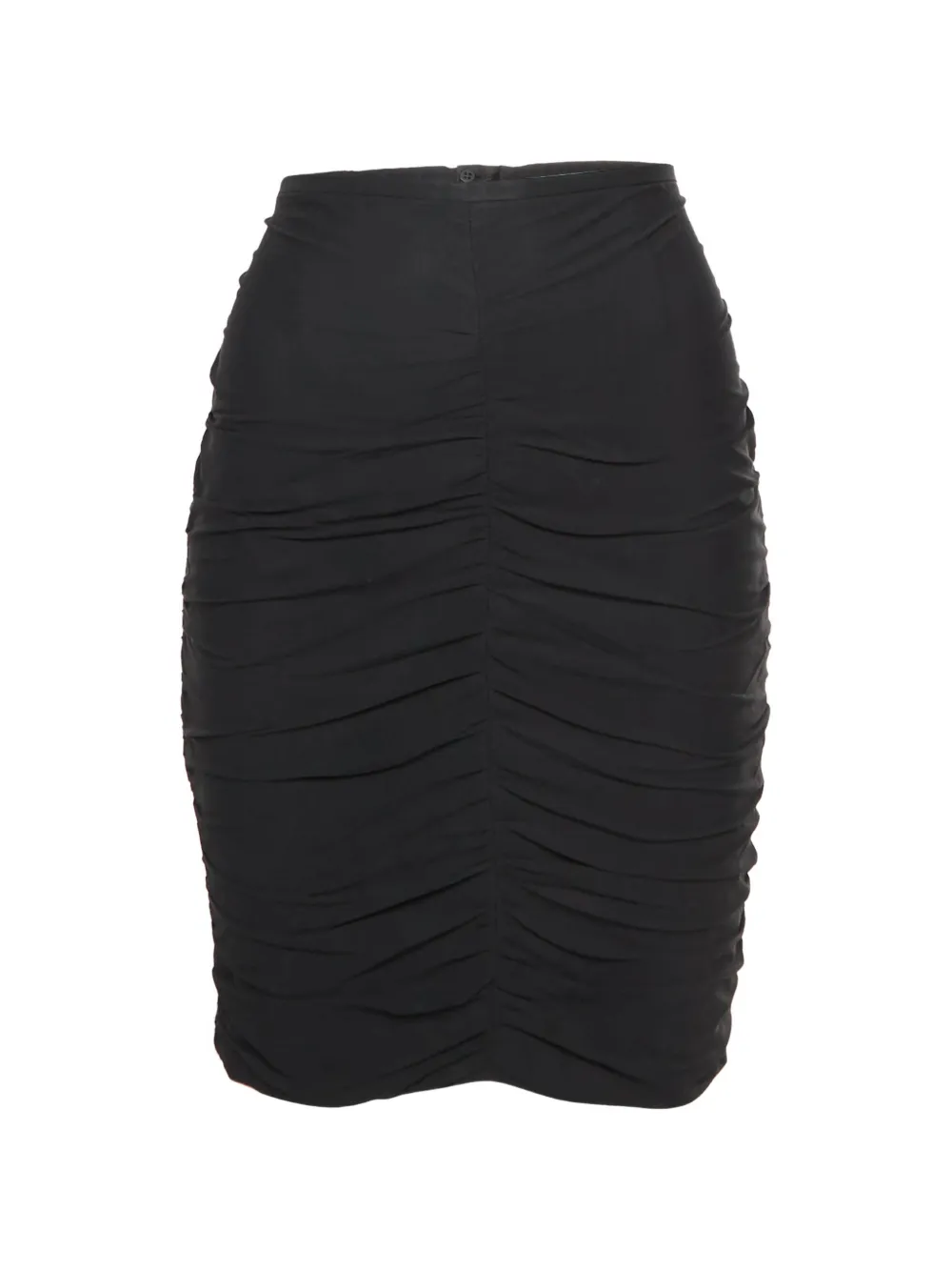 Armani Vintage Minigonna con ruches - Nero