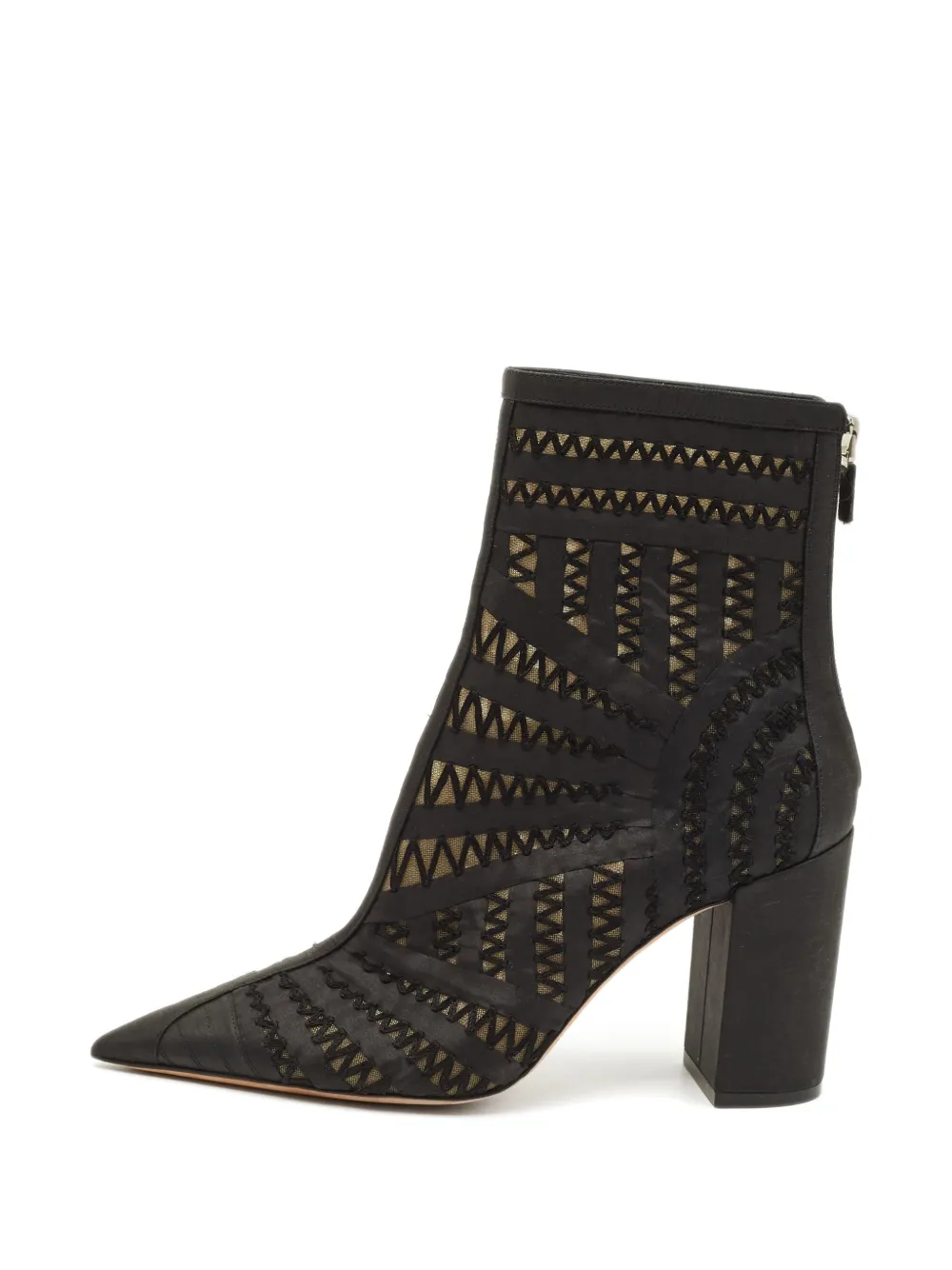 Christian Dior Pre-Owned D-Naughtily mesh ankle boots - Schwarz