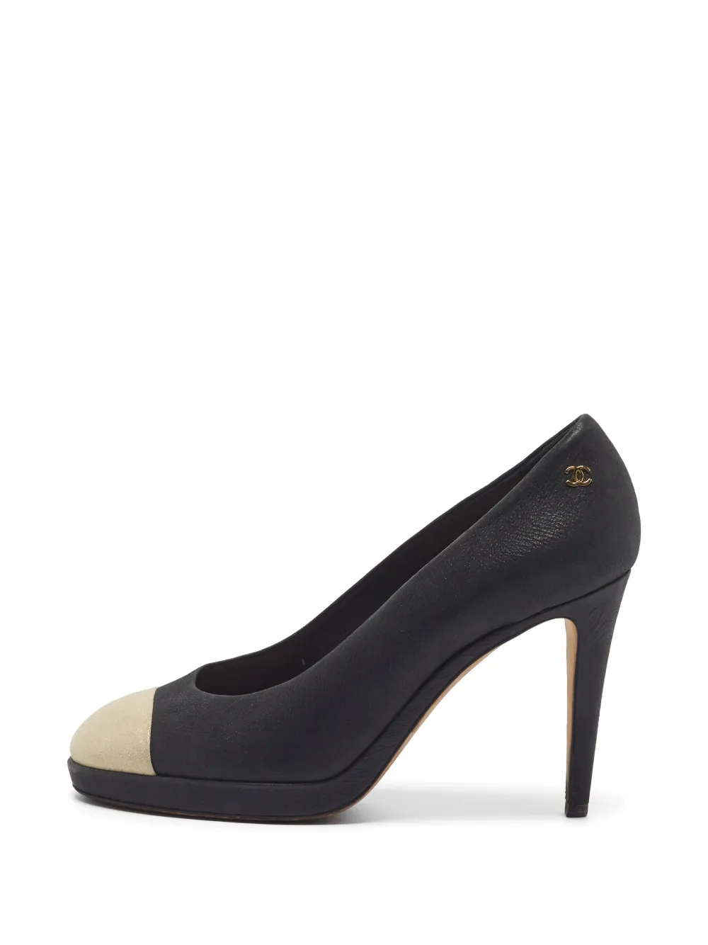 CHANEL Pre-Owned CC round-toe pumps - Black