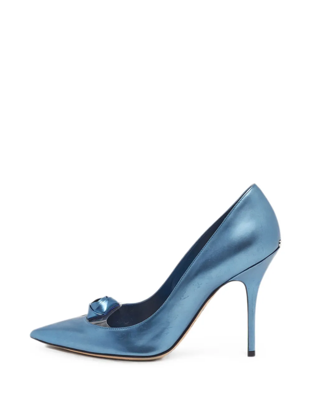 Christian Dior Pre-Owned Rose Pumps mit spitzer Kappe - Blau