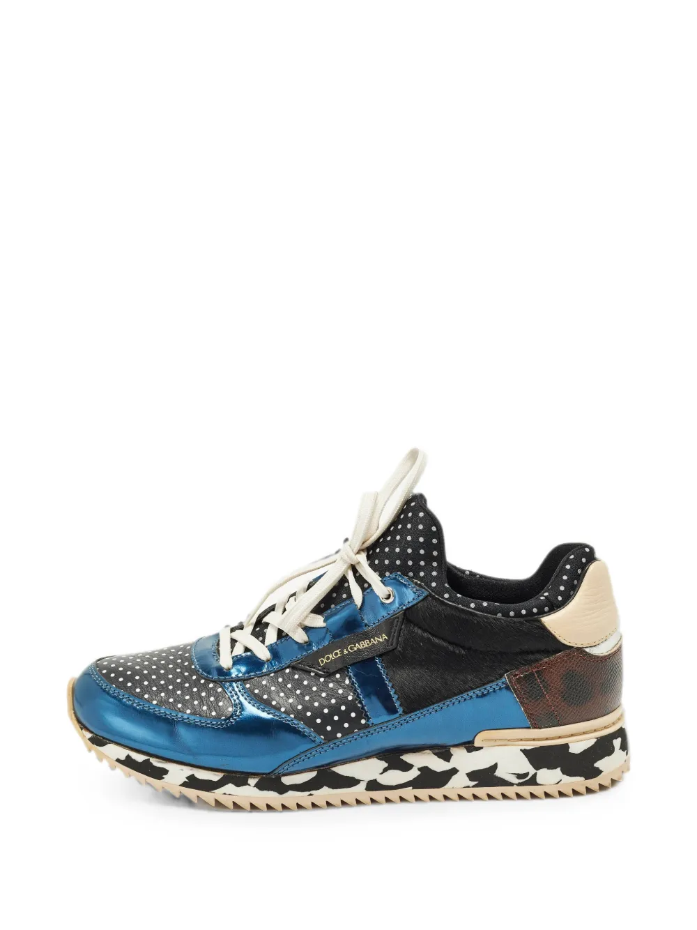 Dolce & Gabbana Pre-Owned Majolica lace-up sneakers - Schwarz