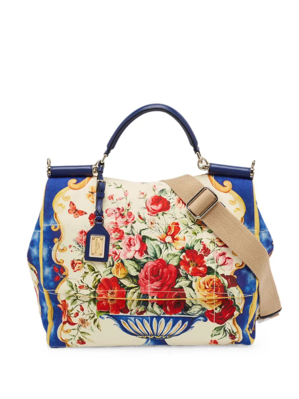 Dolce & Gabbana Pre-Owned Miss Sicily floral tote bag - Toni neutri