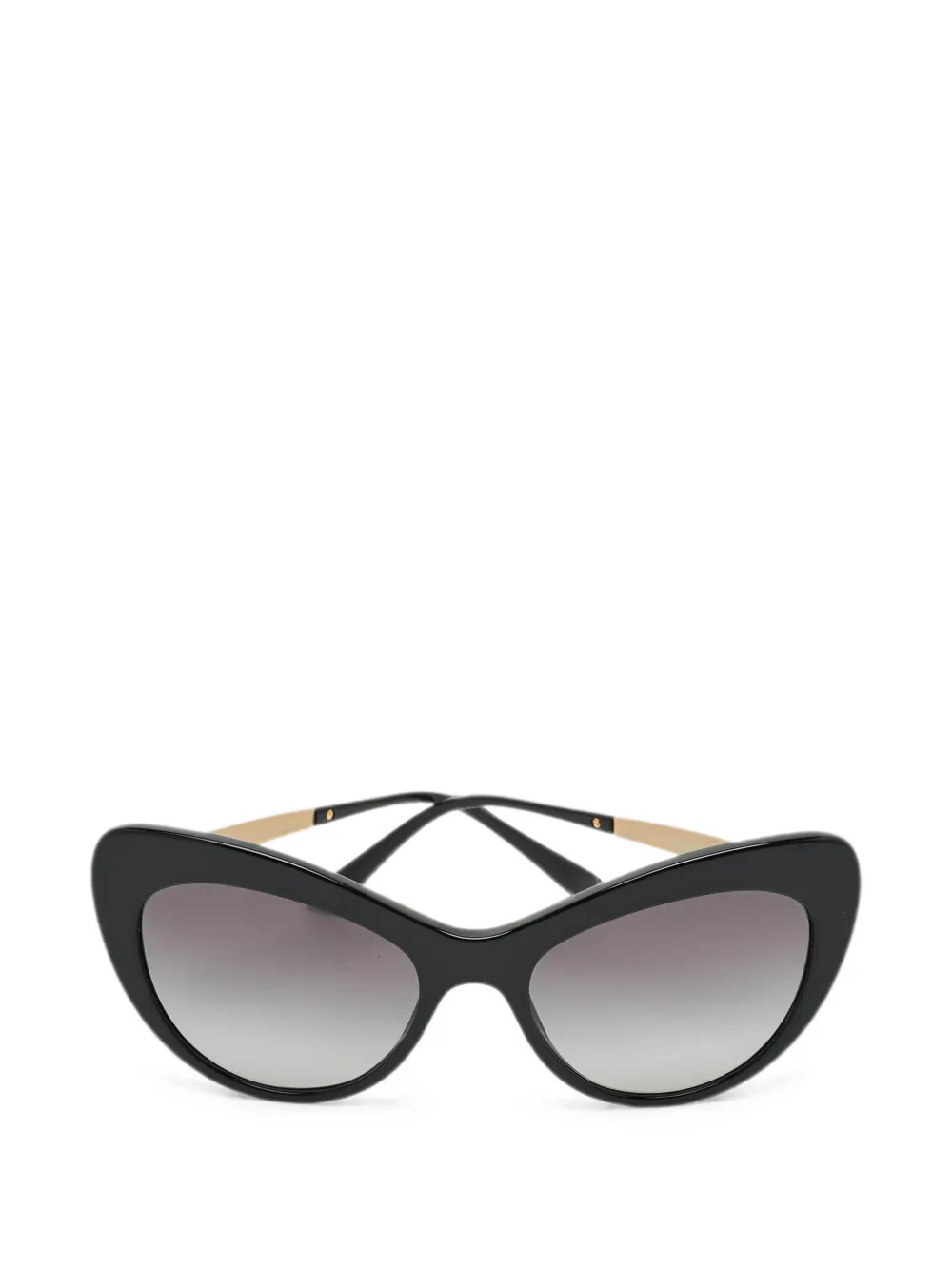Dolce & Gabbana Pre-Owned crystal-embellished cat-eye sunglasses - Nero