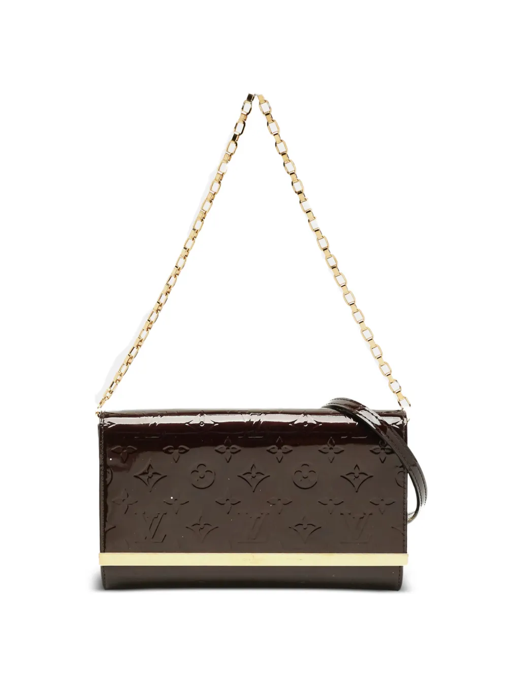 Louis Vuitton Pre-Owned Clutch Ana in pelle Vernis con monogramma - Marrone