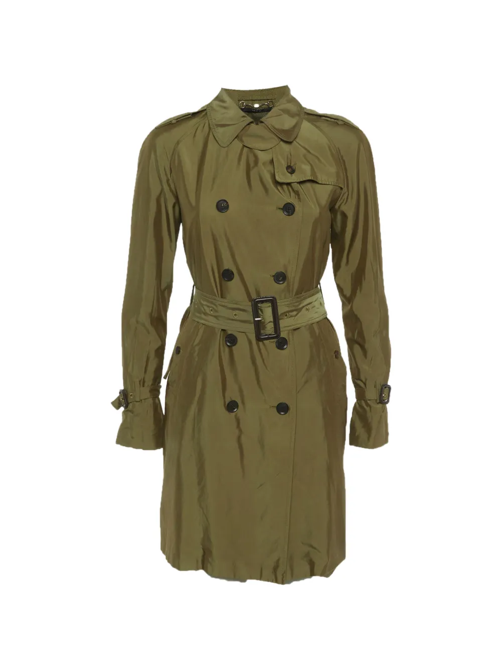 Gucci Pre-Owned double-breasted trench coat - Verde