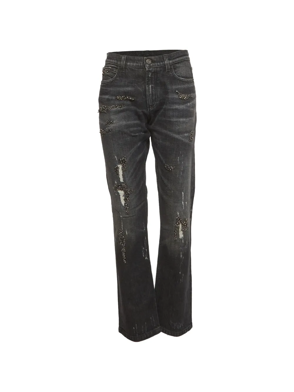 Gucci Pre-Owned distressed-effect jeans - Nero