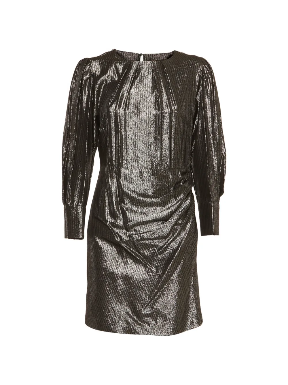 Maje striped metallic mini dress - Argento