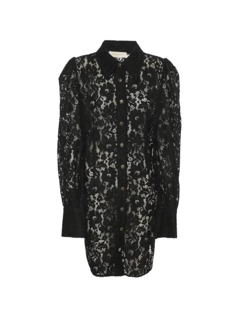 ZIMMERMANN floral-lace long-sleeved shirt