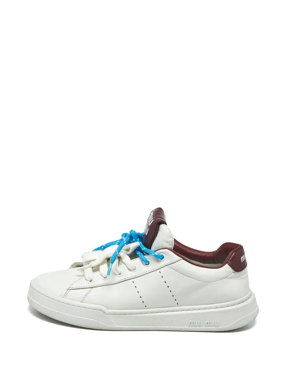 Miu Miu Pre-Owned Double Lace sneakers - Weiß