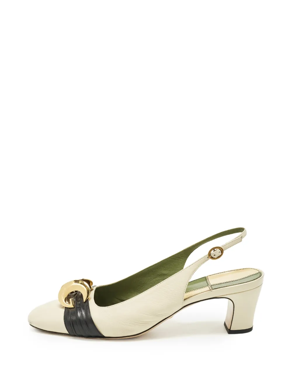 Gucci Pre-Owned Half Moon Slingback-Pumps - Nude