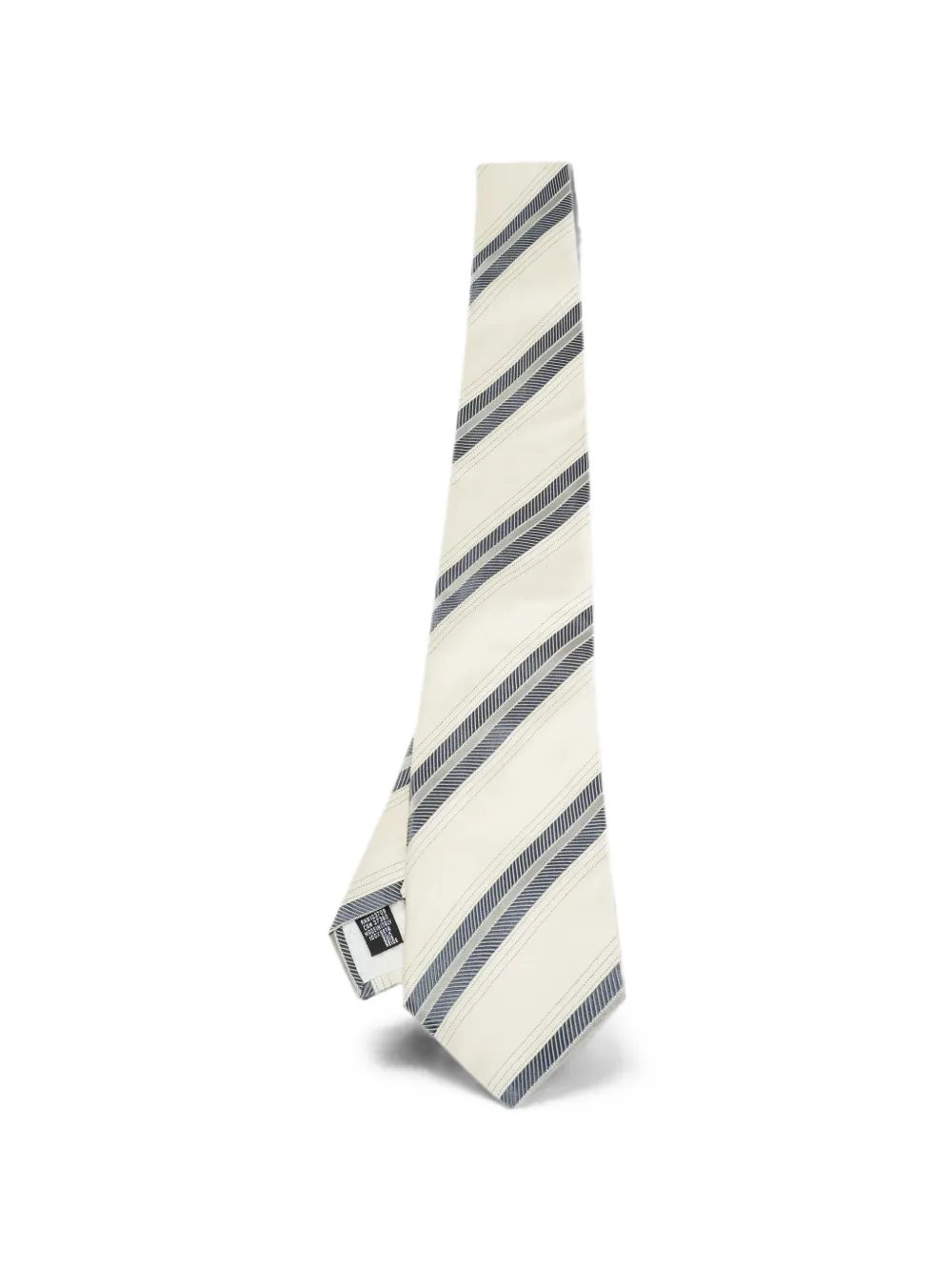 Giorgio Armani Pre-Owned diagonal striped tie - Nude