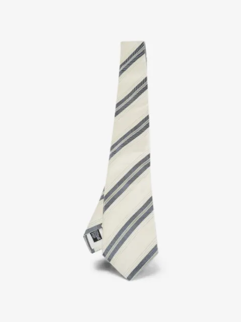 Giorgio Armani Pre-Owned corbata con rayas diagonales estampadas