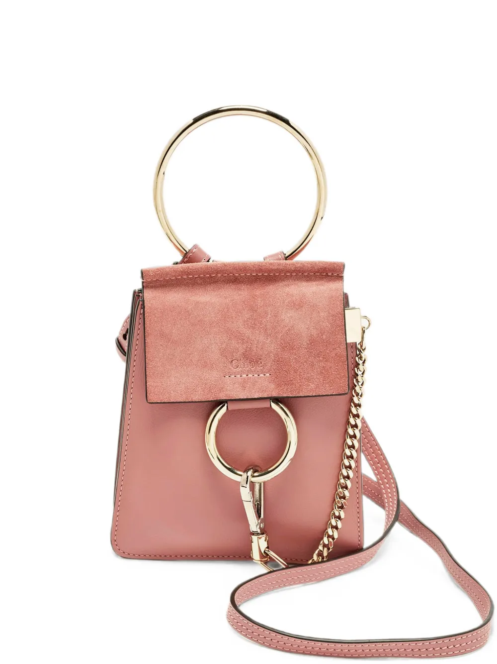 Chloé Pre-Owned Faye ring-handle crossbody bag - Rosa