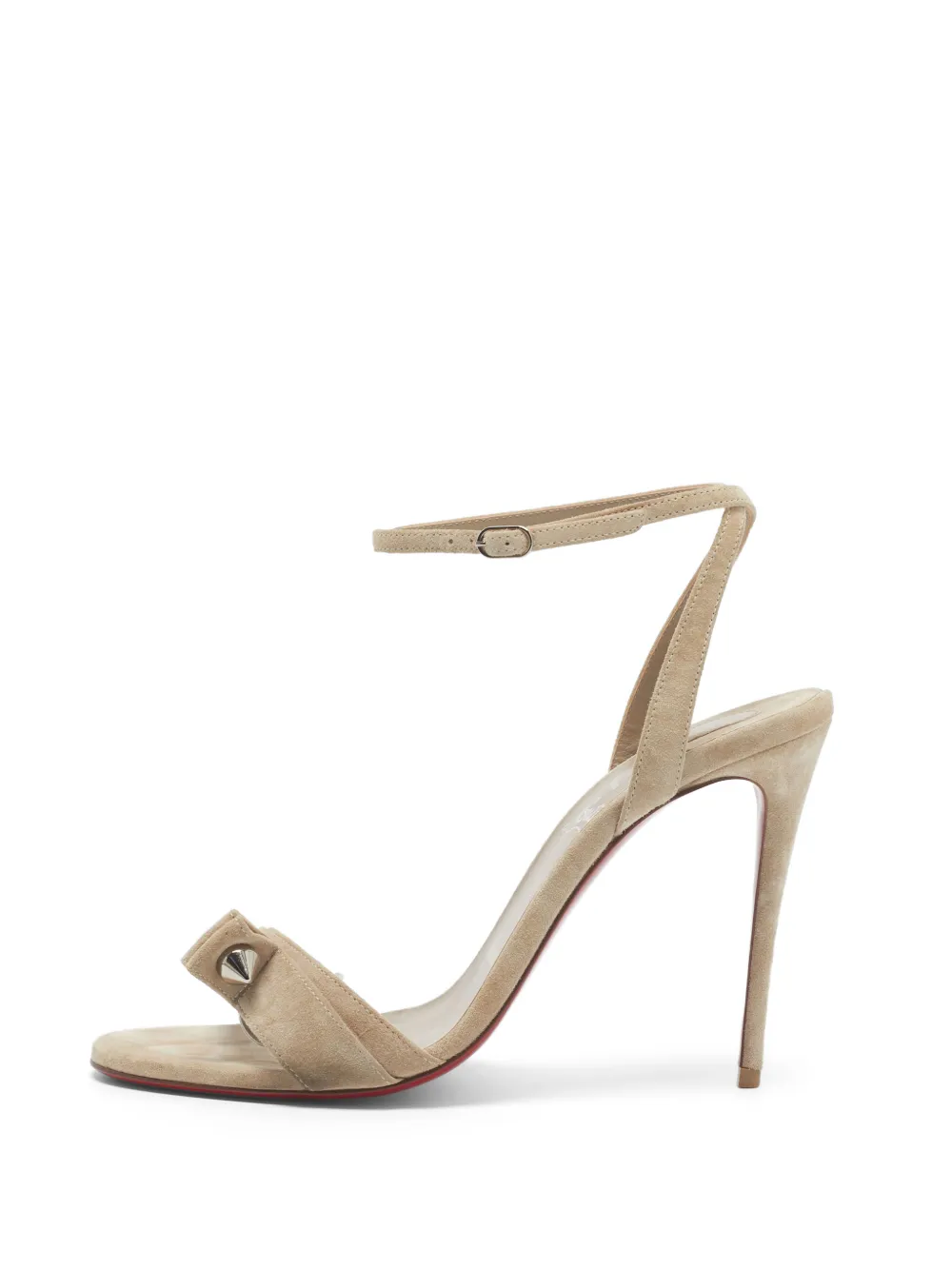Christian Louboutin Pre-Owned Umberta studded sandals - Nude