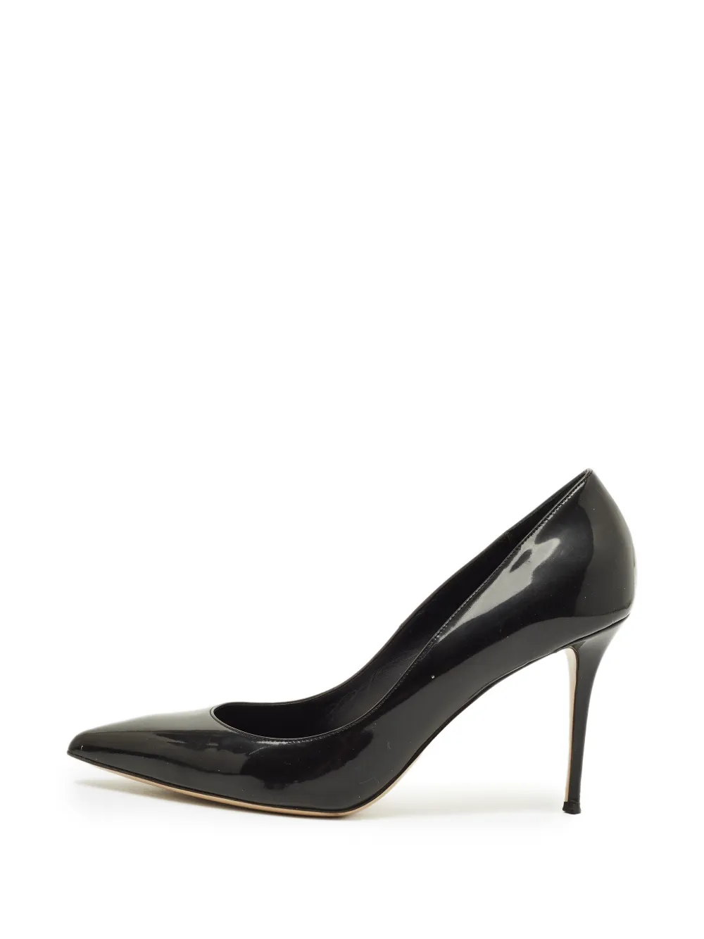 Le Silla Pumps aus Lackleder mit spitzer Kappe - Schwarz