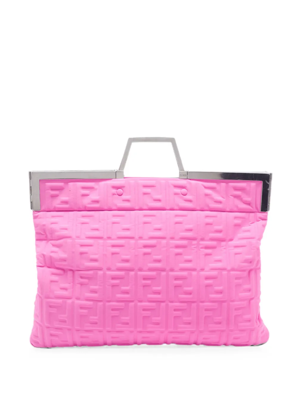 Fendi Pre-Owned Catwalk FF embossed shopper tote bag - Rosa
