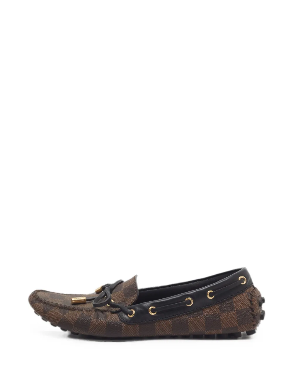 Pre-owned Louis Vuitton Gloria Loafers In Brown