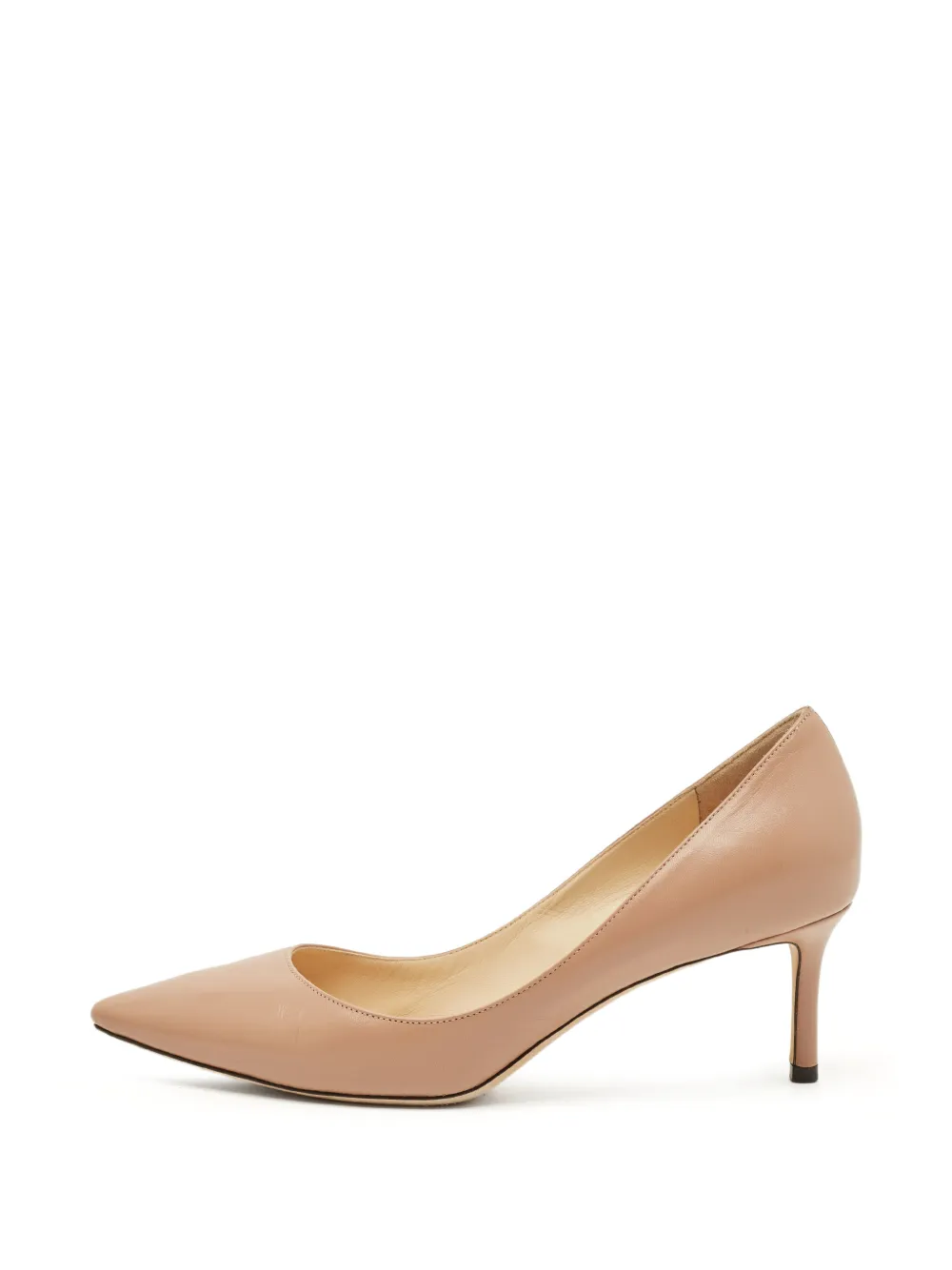Jimmy Choo Pre-Owned Romy pointed-toe pumps - Nude