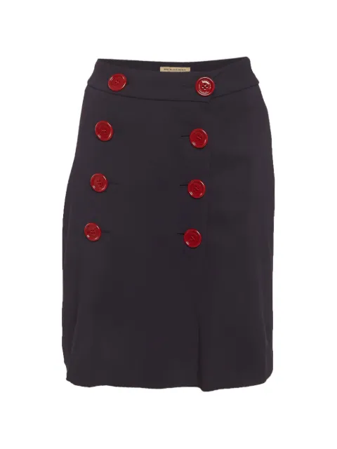Burberry Pre-Owned button-detail mini skirt