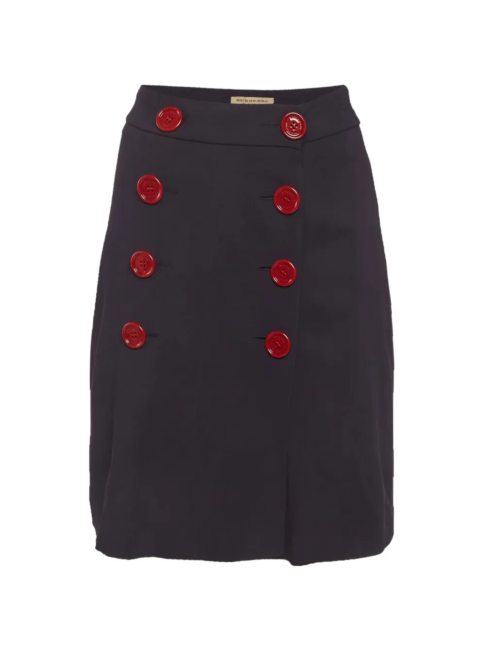 Burberry Pre-Owned button-detail mini skirt - Blu