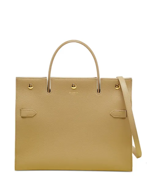 Burberry Pre-Owned Title leather tote bag