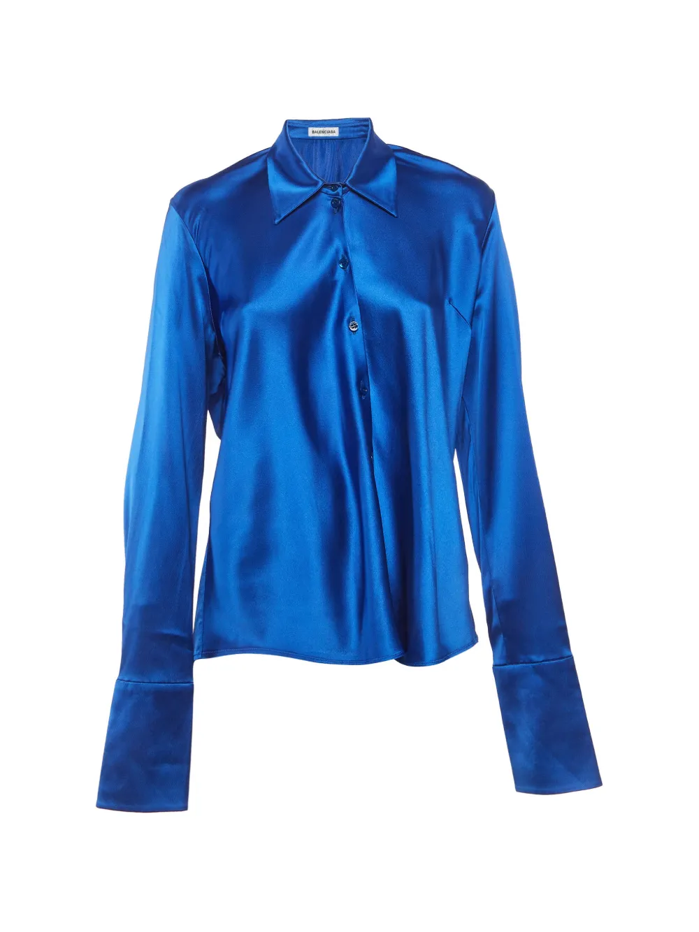 Balenciaga Pre-Owned button-front long-sleeve shirt - Blu