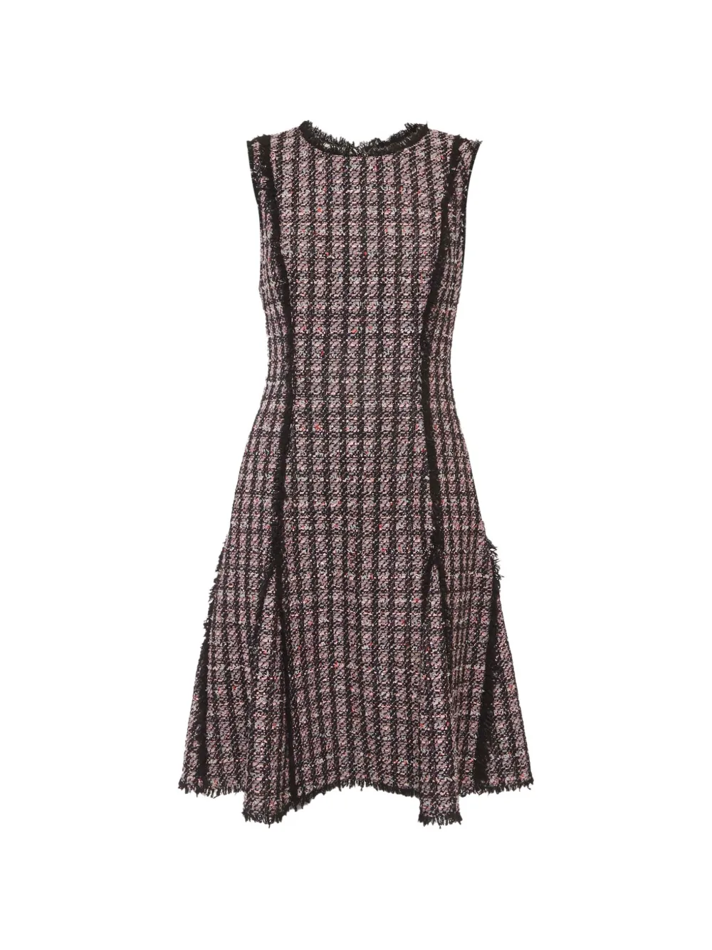 Oscar de la Renta Pre-Owned tweed sleeveless dress - Nero
