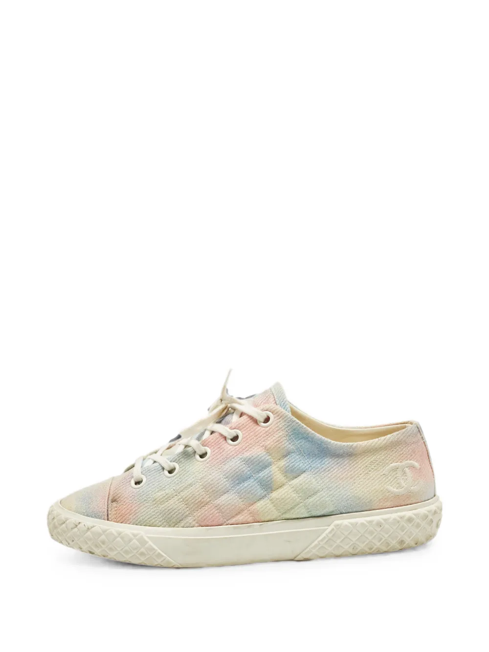 CHANEL Pre-Owned CC quilted sneakers - Bianco