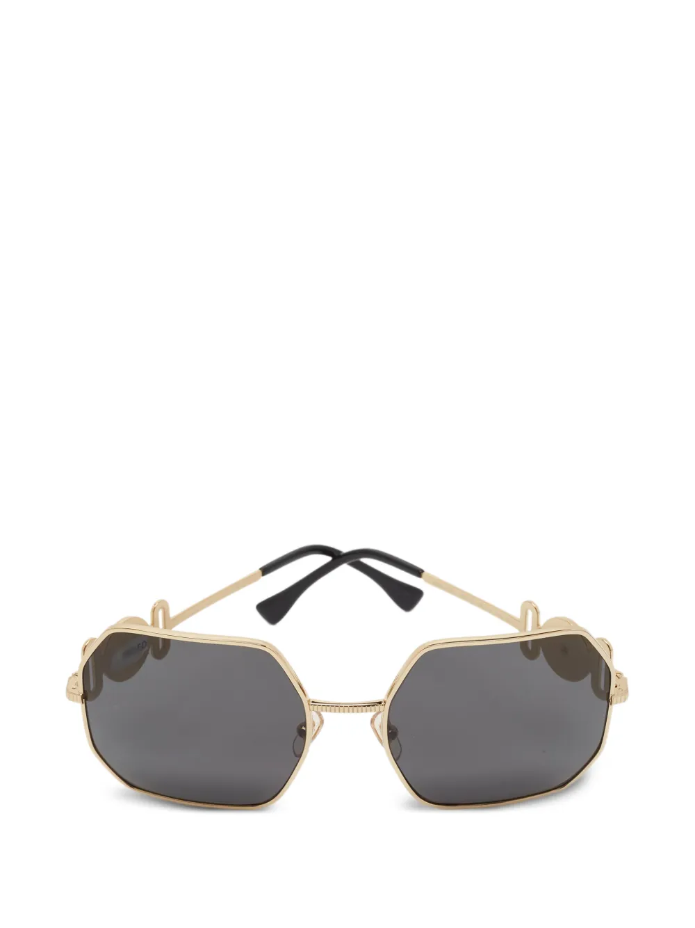 Versace Pre-Owned Icon Medusa square sunglasses - Oro