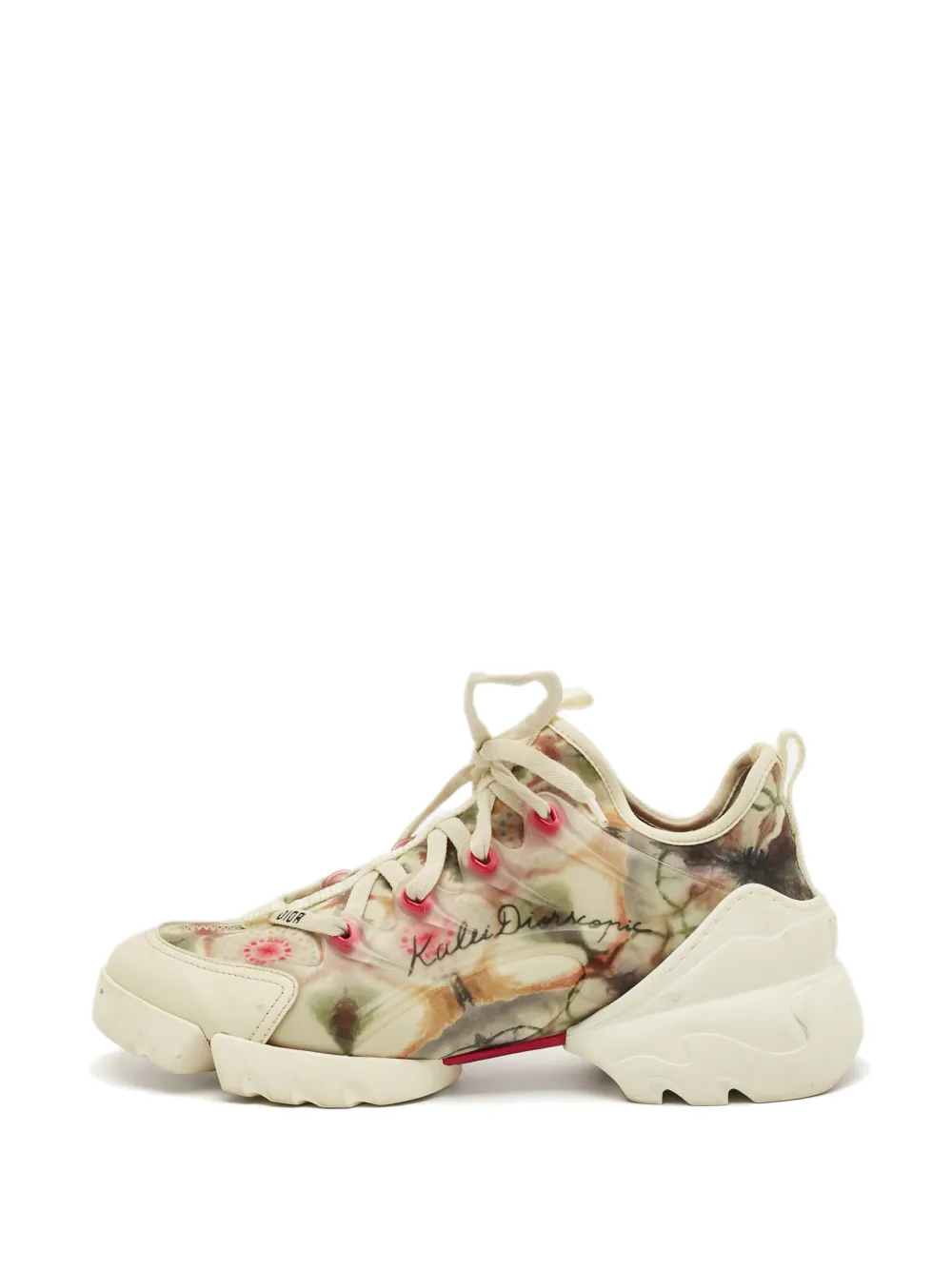 Christian Dior Pre-Owned D-Connect lace-up sneakers - Weiß