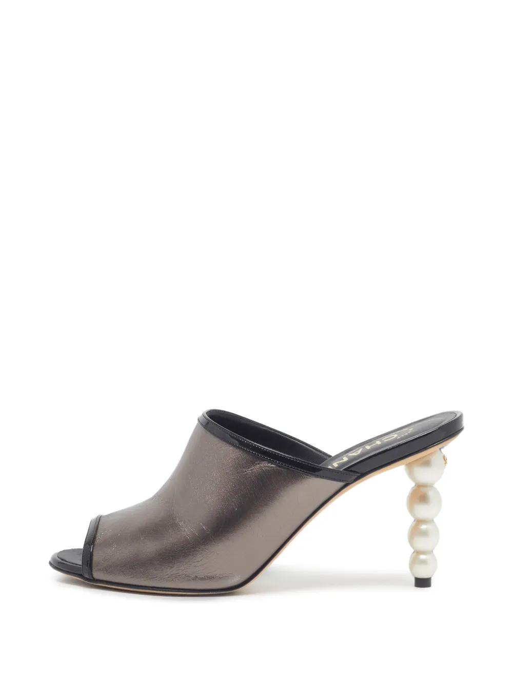 CHANEL Pre-Owned Sandali con perle - Grigio
