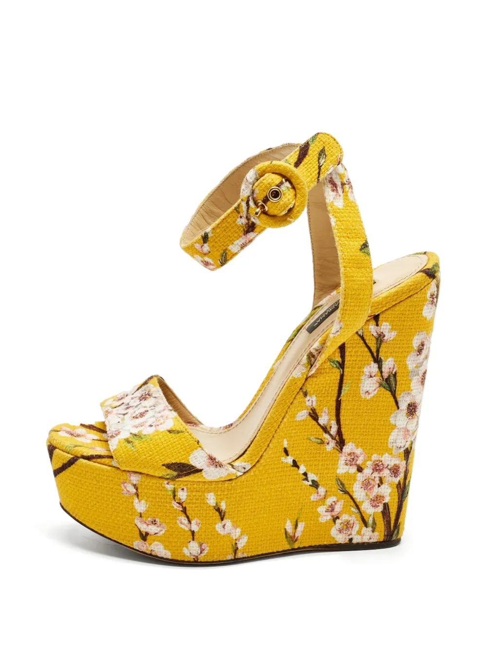 Dolce & Gabbana Pre-Owned floral-print sandals - Giallo
