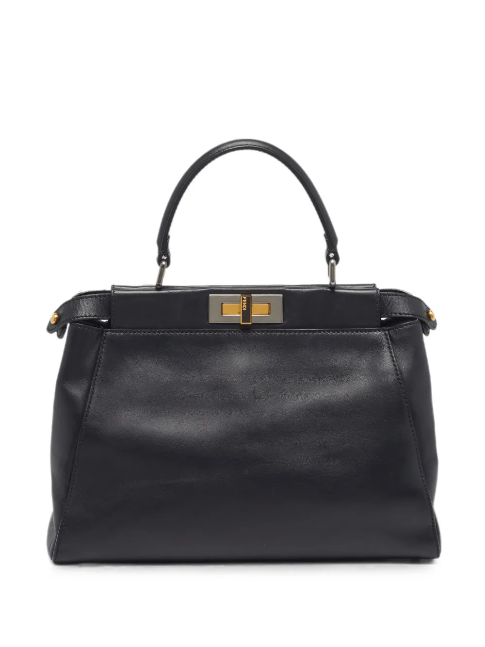 Fendi Pre-Owned Peekaboo twist-lock tote bag - Nero