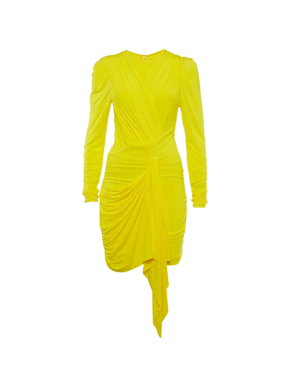 ISABEL MARANT Gerafftes Midikleid aus Jersey - Gelb
