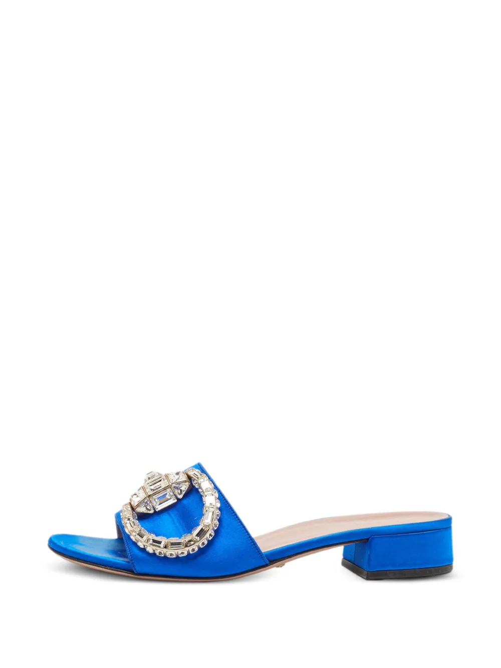 Gucci Pre-Owned Horsebit crystal-embellishment sandals - Blau
