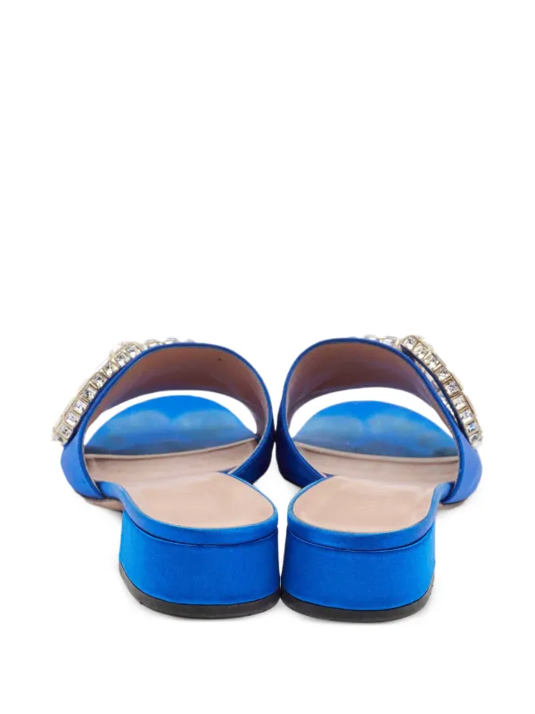 Gucci Pre-Owned ホースビット ビジュートリム サンダル | ブルー