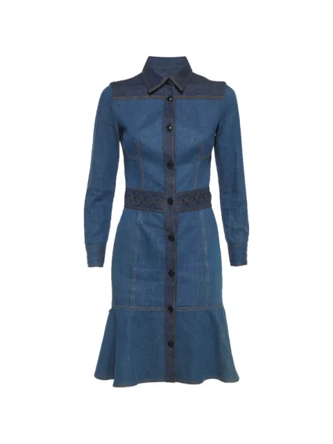 Alexander McQueen Pre-Owned buttoned-front denim mini dress