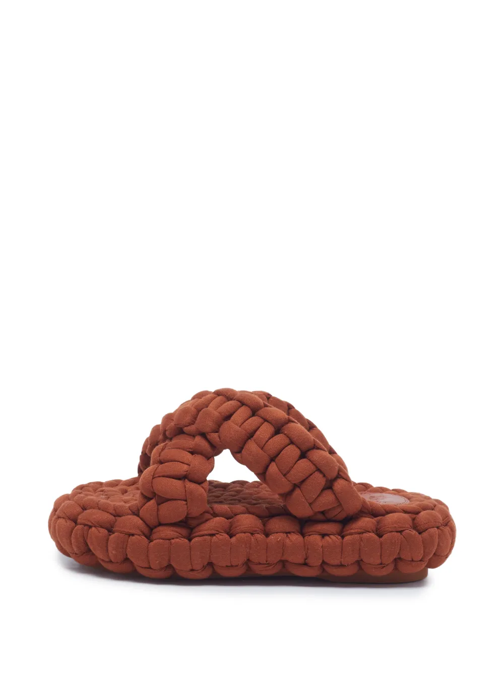 Chloé Pre-Owned Kamy braided platform sandals - Marrone