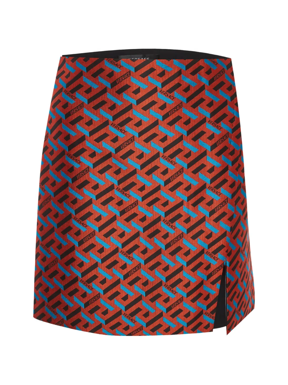 Versace Pre-Owned La Greca jacquard mini skirt - Arancione
