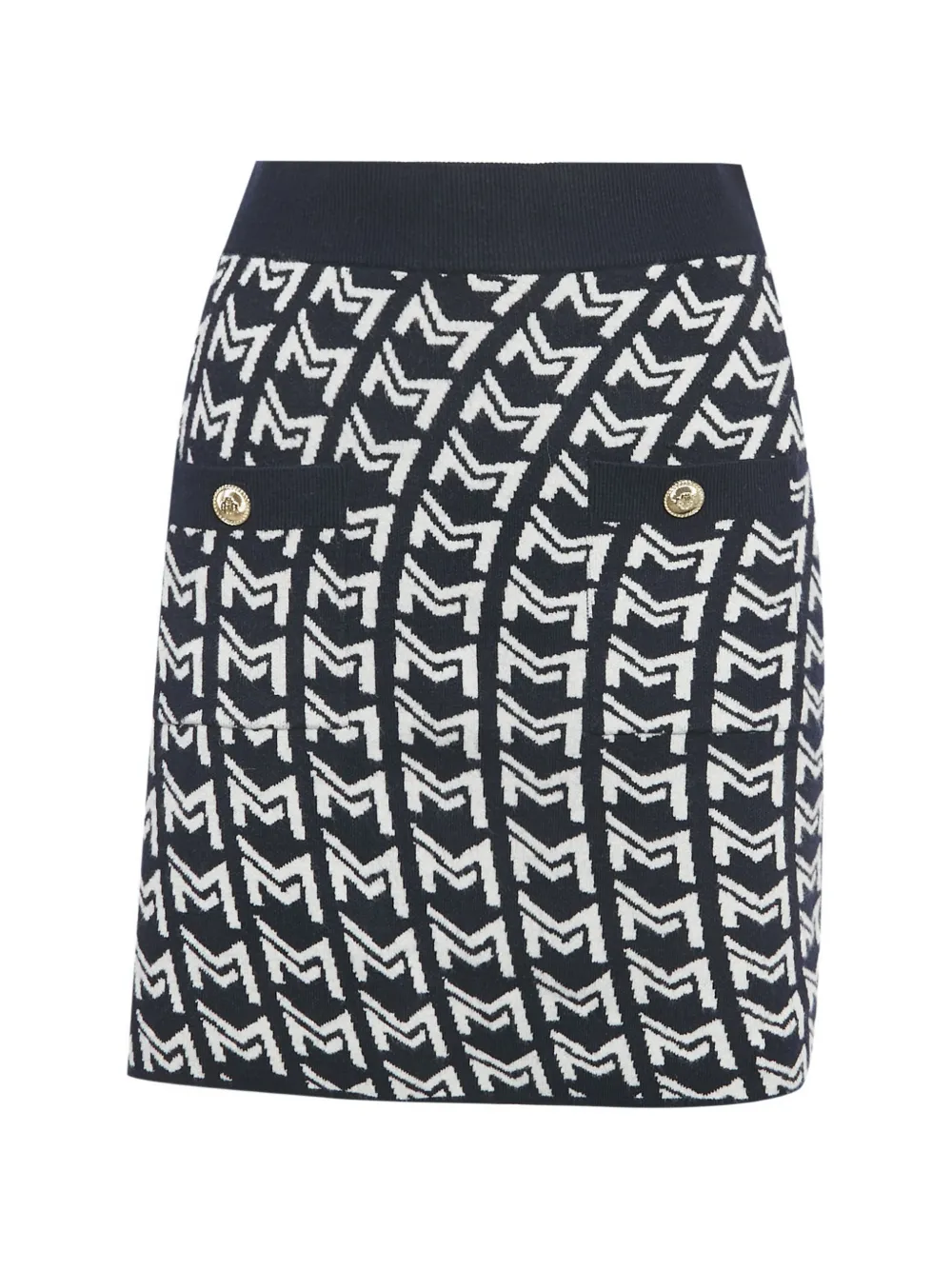 Maje Gonna con monogramma - Blu
