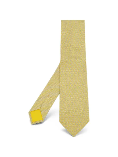 Hermès Pre-Owned patterned silk tie
