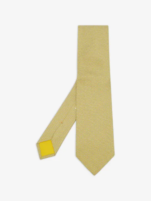 Hermès Pre-Owned patterned silk tie