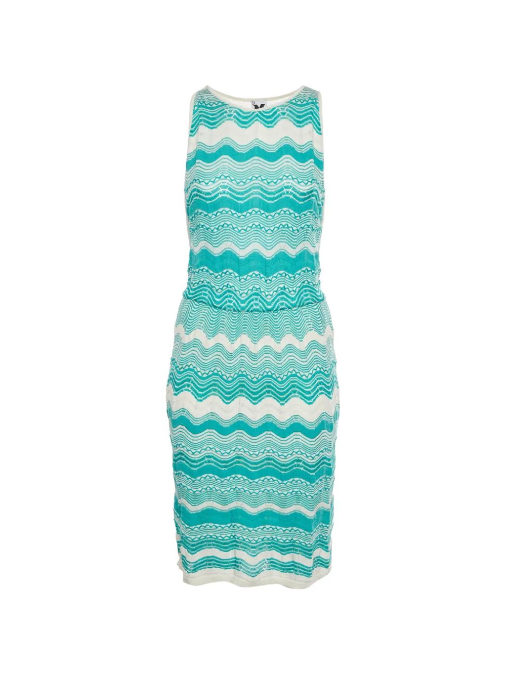 Missoni Pre-Owned Abito smanicato con motivo a zig zag - Blu