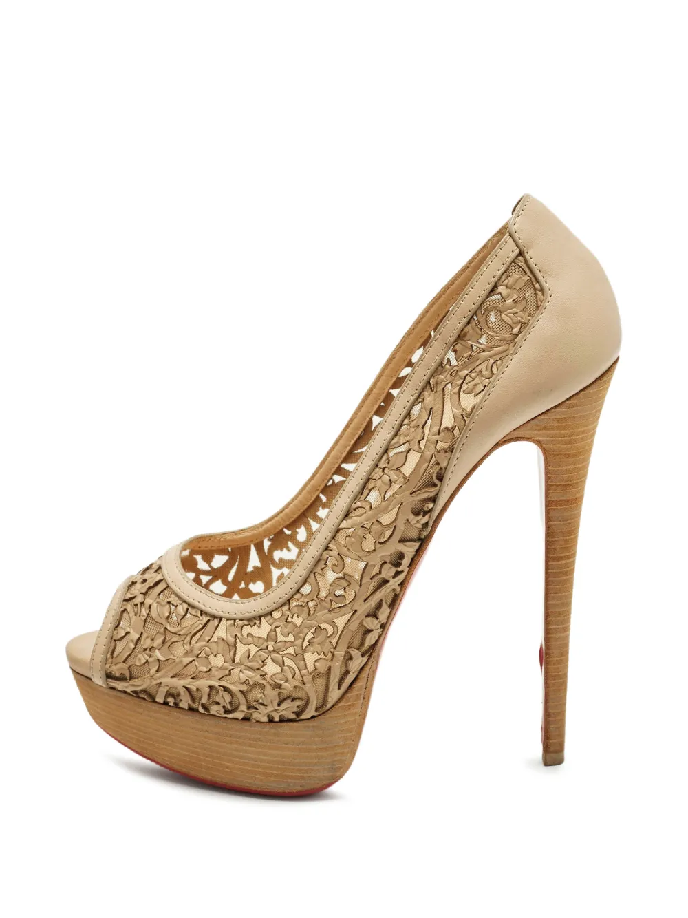 Christian Louboutin Pre-Owned Pampas laser-cut Platform  display picture 1