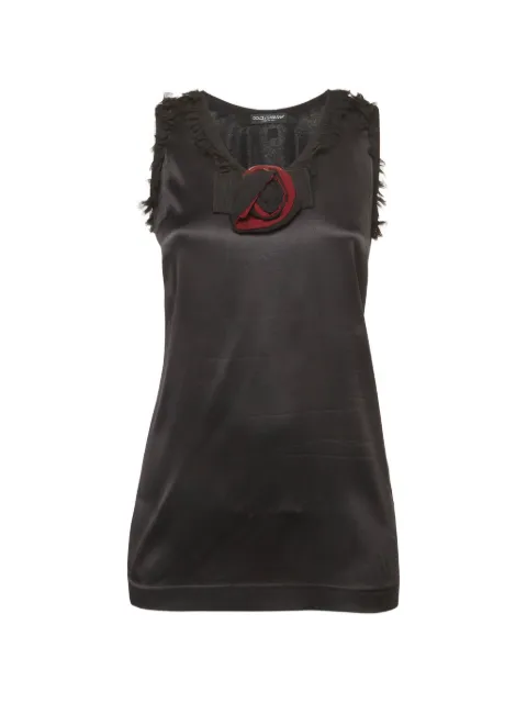 Dolce & Gabbana Pre-Owned bow-detail sleeveless top