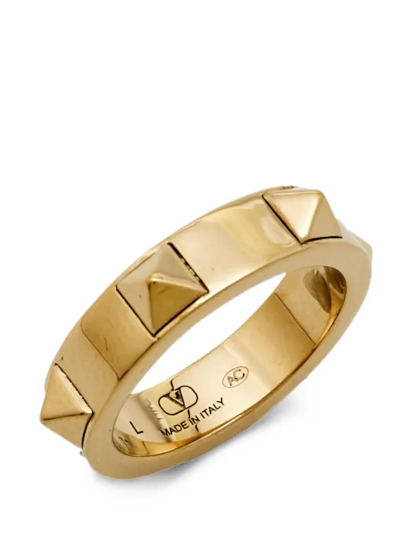 Valentino Garavani Pre-owned Rockstud Ring in Gold