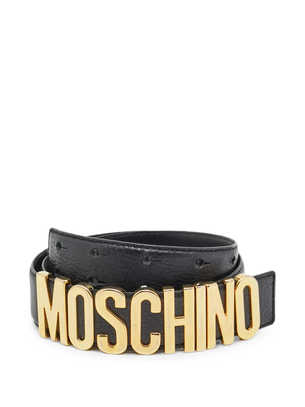Moschino Pre-Owned Logo belt - Nero