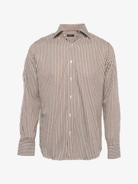 BOSS camisa con rayas estampadas
